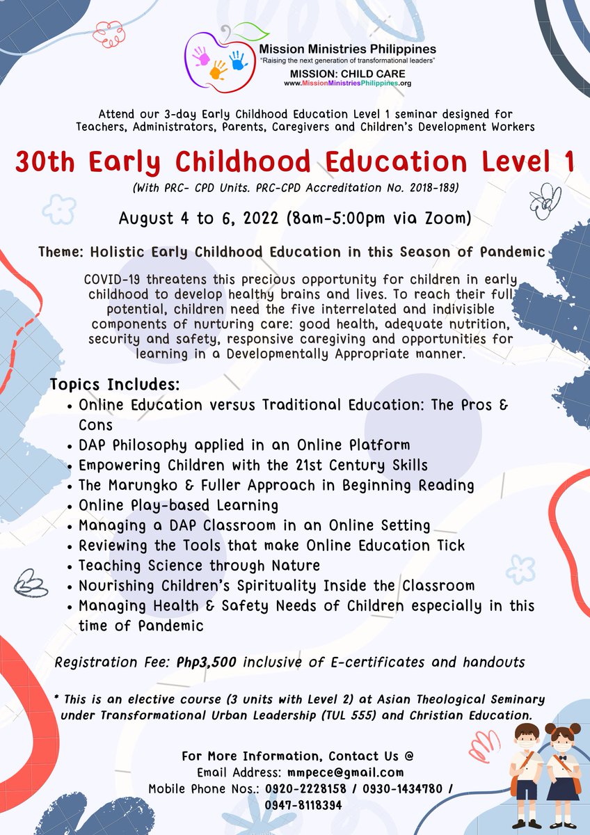 MMP_ECE's tweet photo. Calling all Educators, Children’s Advocates, School Owners, Administrators!!!

To register online: https://t.co/Iv1TLymjZT https://t.co/yrwlPdJzWl