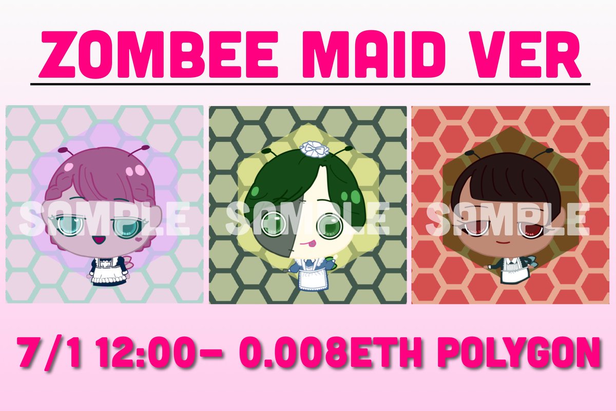 puputayan's tweet photo. @FF_Buncho ふくぶくさん
おはようございます☀

本日新作リストします！
今回のテーマは
「Zombee maid ver」
ぜひご覧ください✨✨

🍧は宇治金時が一番好きです🍵

https://t.co/s2ri9fVzuU https://t.co/Qvlea5dR7o