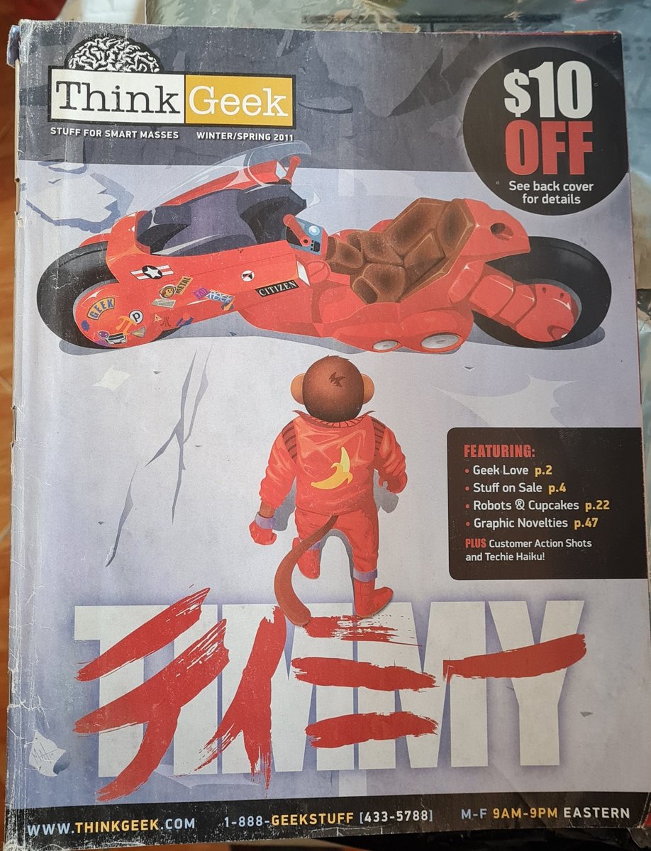 SysG33k's tweet image. #ThinkGeek con la escena clásica de #Akira 😎