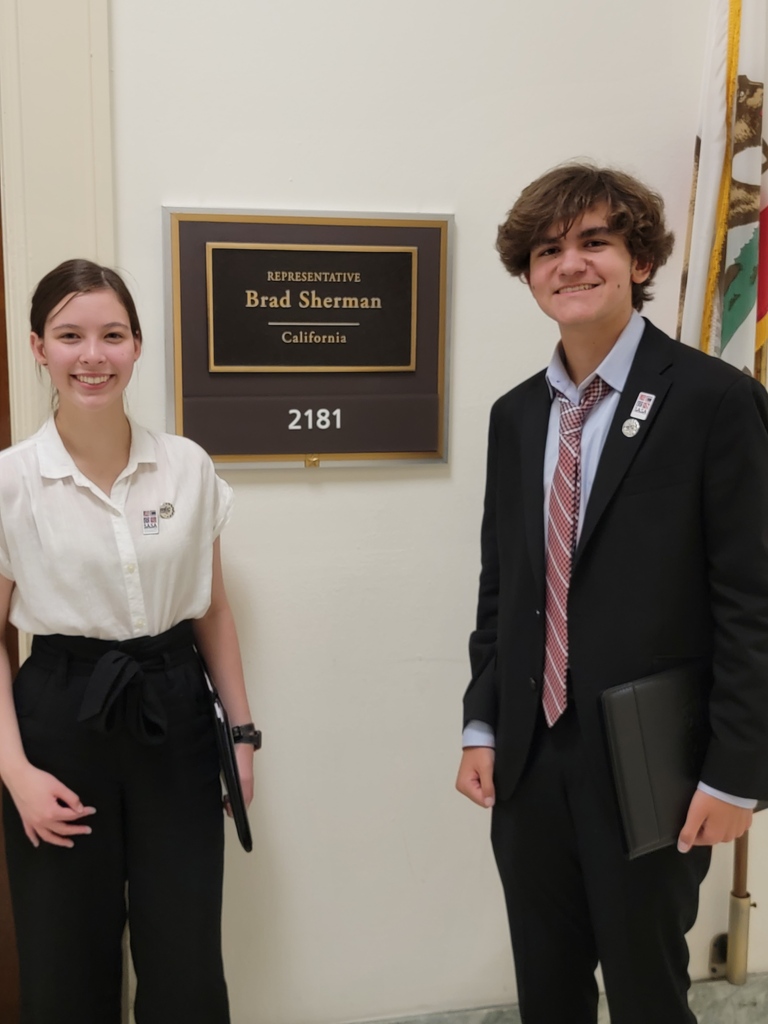 ChaminadeCCP's tweet photo. Vivienne Mayotte '23, Alec Rostamian '24, and one mentor, Jodie Thomson, attended the NAC's SASA in Washington D.C. Their advocacy focused on two key pieces of legislature: more funding for robotics teams and underserved communities. #mysasa #sasa #nac2022 #SASANAC2022 #FIRSTCA https://t.co/h9wXqxHJhM