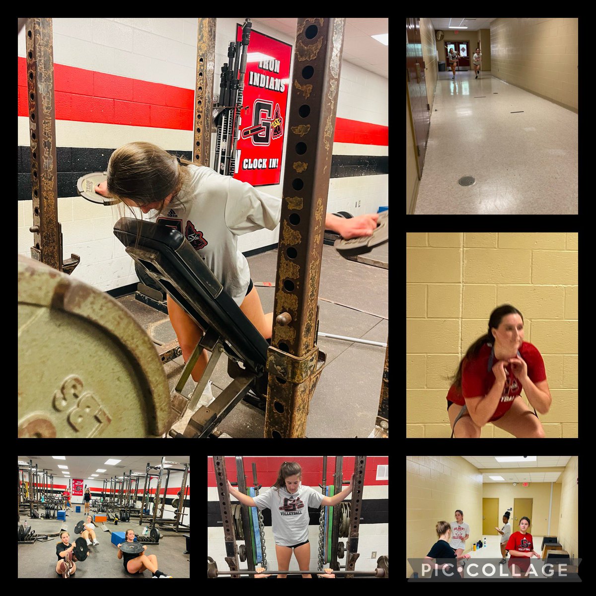 Lady Indians putting in some work today before we go on our first dead week of the summer!! Great job during the month of June girls!! Enjoy your break!! #indianpride ❤️🏐🖤<a href="/jshealy1318/">Jackie Shealy</a> <a href="/coachhendrix9/">Sandy Hendrix</a>