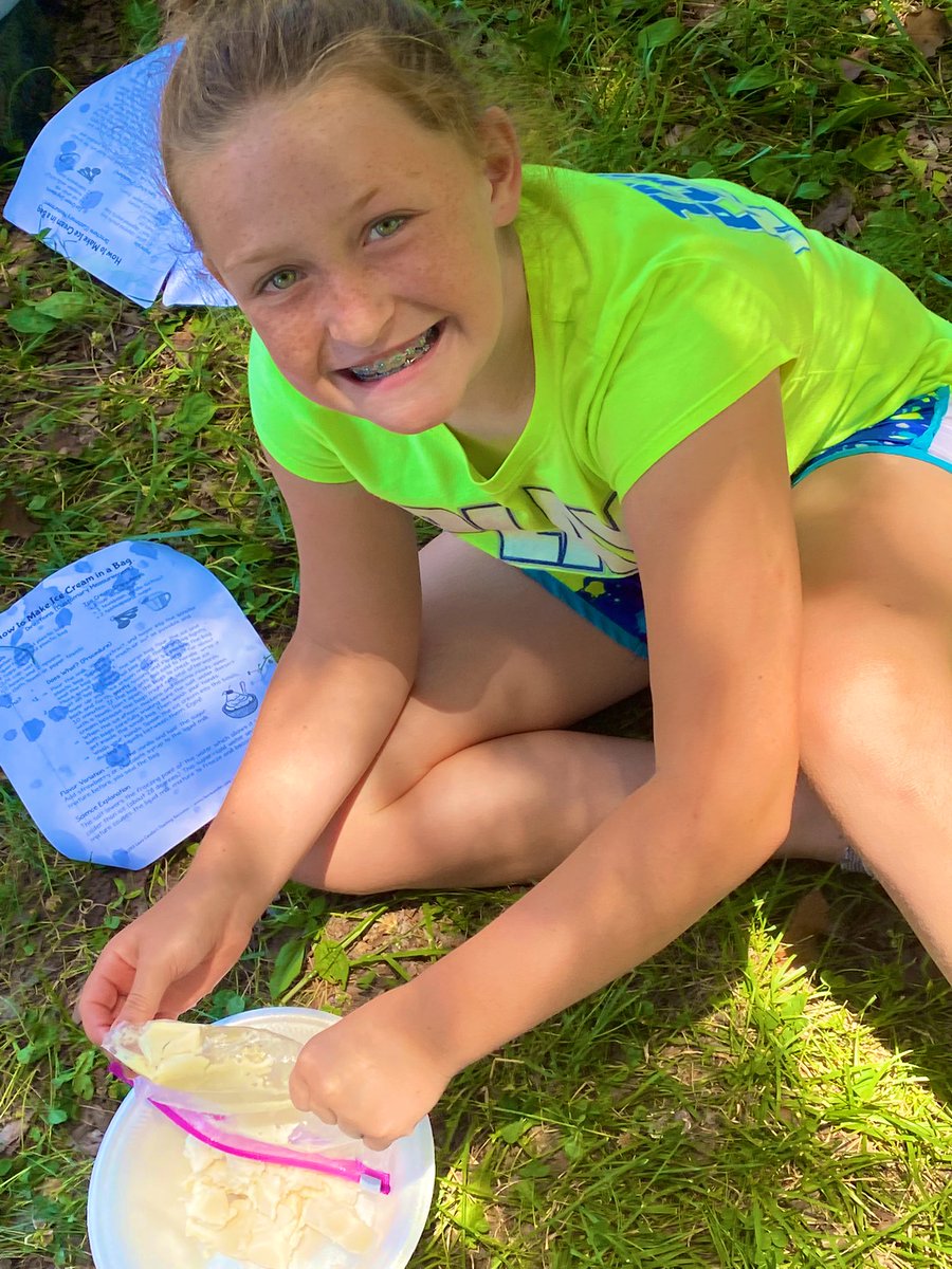 When you tie #MATH to making ICE CREAM, it is a fun day for all at summer camp!! #wholeclassparticipation #teacherstoo <a href="/pdwyer15/">Pam Dwyer</a> <a href="/7kellycampbell/">Kelly Campbell</a>