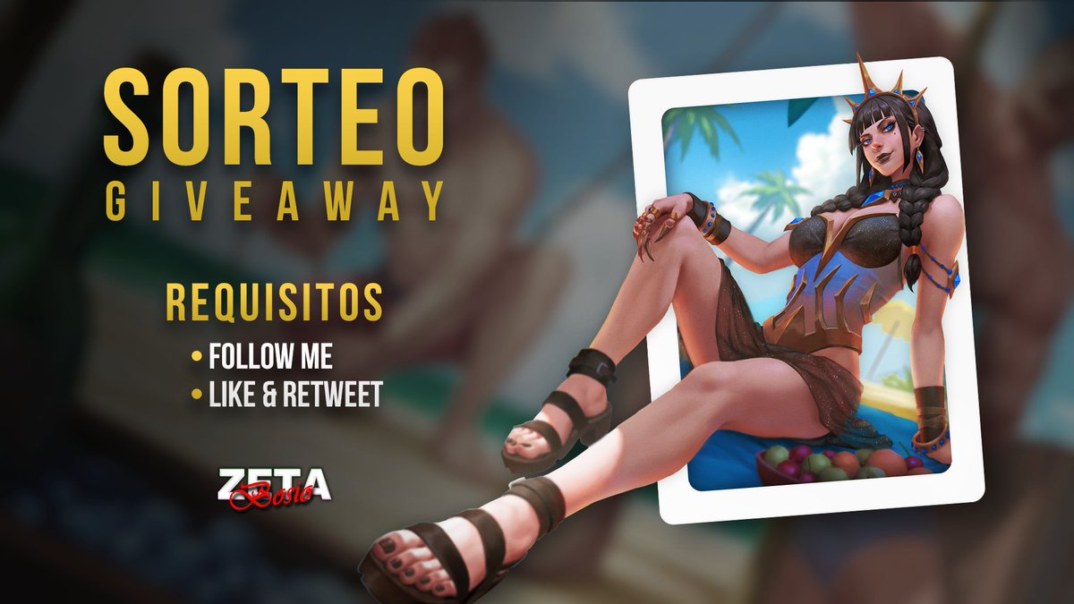 zetabosiors's tweet photo. Giveaway | Summer Eclipse Morgan Le Fay

To enter:
• Follow me
• Like &amp; RT

Winner: July 10

#smite #giveaway #sorteo https://t.co/RIDAX9Y9XF