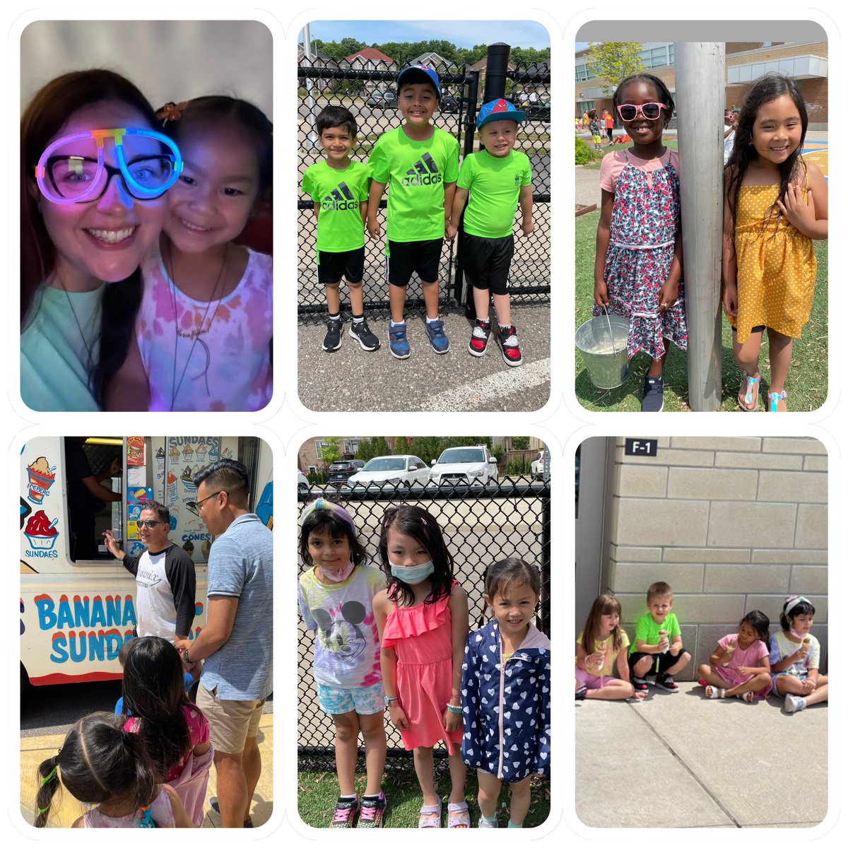 Today we celebrated the last day of school with outdoor fun, a Glow Day dance party, and of course some ice cream! Thank you Mr. Cassar for the cool treat! We will miss you! <a href="/stalphonsaDP/">St. Alphonsa Catholic Elementary School</a> Have a great summer FDK-C! 🍦💜🎉🎶🔆😃