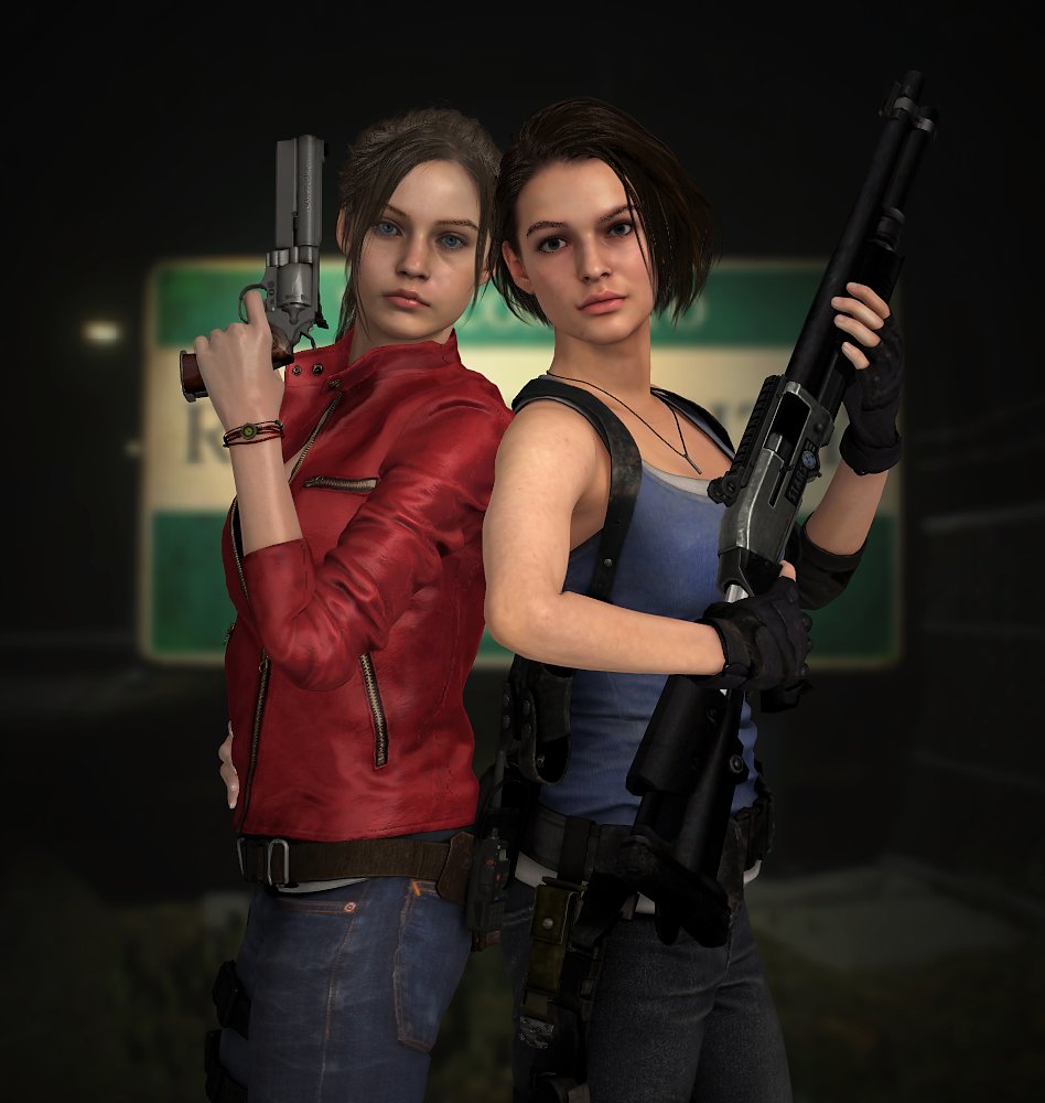 Batwing04935201's tweet photo. #ResidentEvilNSFW/#NSFWResidentEvil - #RedValentine (#ClaireRedfield/#Claire x #JillValentine/#Jill) https://t.co/Q2YrM6QBeG