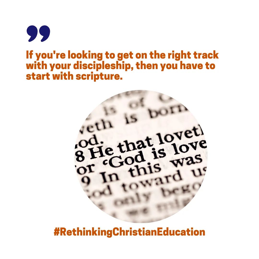DrMarrix's tweet photo. If you're looking to get on the right track with your discipleship, then you have to start with scripture.

You can't be a disciple if you don't know the foundation of our instruction, right? So make sure to spend some time in the word of God!

#RethinkingChristianEducation https://t.co/ON6Q5pqviZ