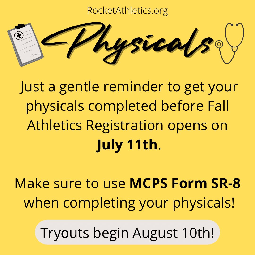 Coach Tanya (@coachtanyarm) on Twitter photo Hey Rockets!!! Try to get these done sooner than later! Fall registration opens up soon! πππ€β₯οΈπ <a href="/RocketsSportsRM/">Richard Montgomery Athletics</a> <a href="/RMHS_principal/">Alicia Deeny</a> <a href="/Rocket__Nation/">#RocketNation ππ€ππ</a> <a href="/RMathleticboos1/">RMathleticboosters</a> <a href="/RMHS_MainOffice/">RMHS Main Office</a> <a href="/RM_PE_HEALTH/">RM PE & HEALTH</a> <a href="/RMHS_PTSA/">Richard Montgomery HS PTSA</a>
www2.montgomeryschoolsmd.org/siteassets/disβ¦ Hey Rockets!!! Try to get these done sooner than later! Fall registration opens up soon! πππ€β₯οΈπ <a href="/RocketsSportsRM/">Richard Montgomery Athletics</a> <a href="/RMHS_principal/">Alicia Deeny</a> <a href="/Rocket__Nation/">#RocketNation ππ€ππ</a> <a href="/RMathleticboos1/">RMathleticboosters</a> <a href="/RMHS_MainOffice/">RMHS Main Office</a> <a href="/RM_PE_HEALTH/">RM PE & HEALTH</a> <a href="/RMHS_PTSA/">Richard Montgomery HS PTSA</a>
www2.montgomeryschoolsmd.org/siteassets/disβ¦
