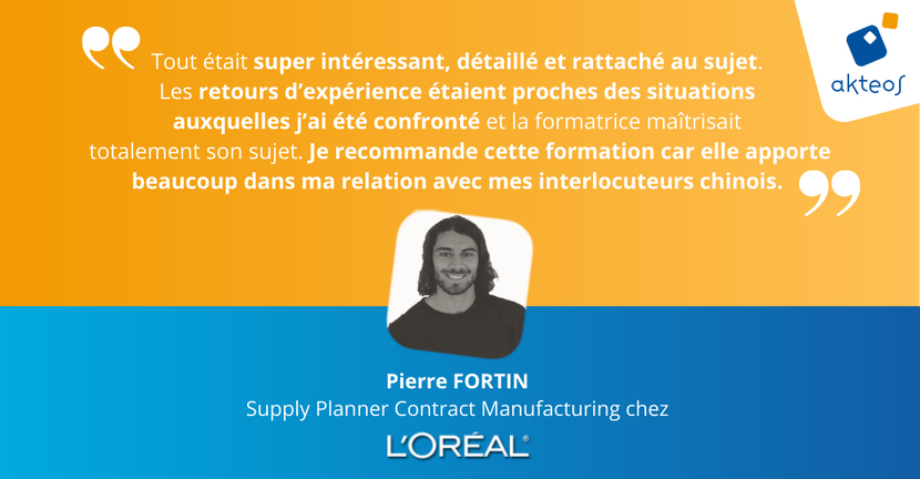 Akteos's tweet photo. Merci à @LOrealGroupe de nous faire confiance.

Vous aussi, formez-vous pour comprendre les codes culturels #chinois !
 
Prochaine session interentreprises: 𝗧𝗿𝗮𝘃𝗮𝗶𝗹𝗹𝗲𝗿 𝗮𝘃𝗲𝗰 𝗹𝗮 𝗖𝗵𝗶𝗻𝗲: 18, 19 &amp; 20 juillet matins à #distance en anglais
https://t.co/xez97BLQKZ https://t.co/U0Q0BCmFo6
