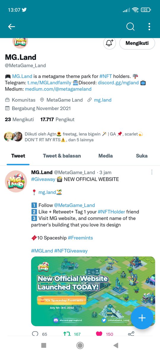 Ruli1Septian's tweet photo. @GiveAwayHost @MetaGame_Land Done https://t.co/J5Uk6PEWoR