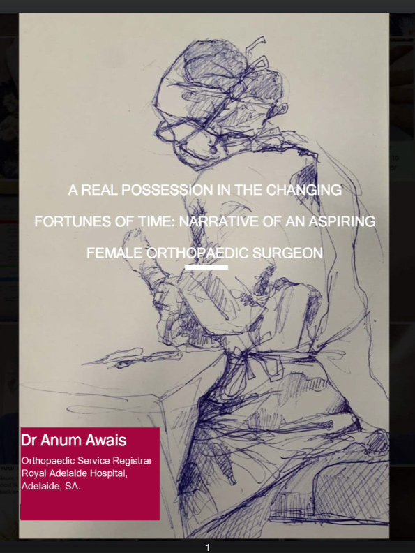 "We come in different shapes, sizes, colours and genders. Passing time changes our perceptions...ambitions remain the same." Congratulations to Royal Adelaide Hospital orthopaedic service registrar Anum Awais for winning the #AOACC Photo Essay 2022! aoa.org.au/winner