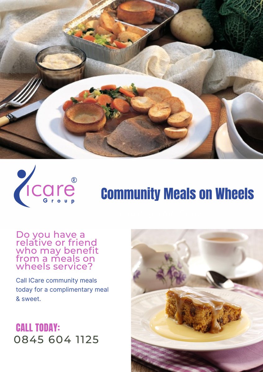 ICaregroup's tweet image. Speak to ICare community meals on wheels today - to see how we can assist.

icarecuisine.co.uk

#icare #communityassistant #communitymeals #elderly #uk #mealsonwheels #mealservice