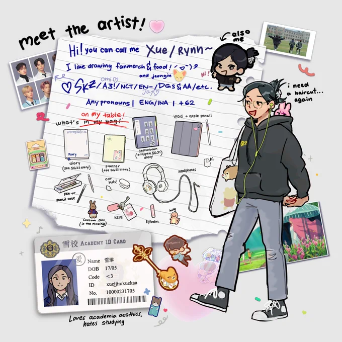 Updated for my character development 🍞🍀(人 ๑'•.̫ • `๑)
#MeetTheArtist #MeetTheSTAYtist #Skzoosona 