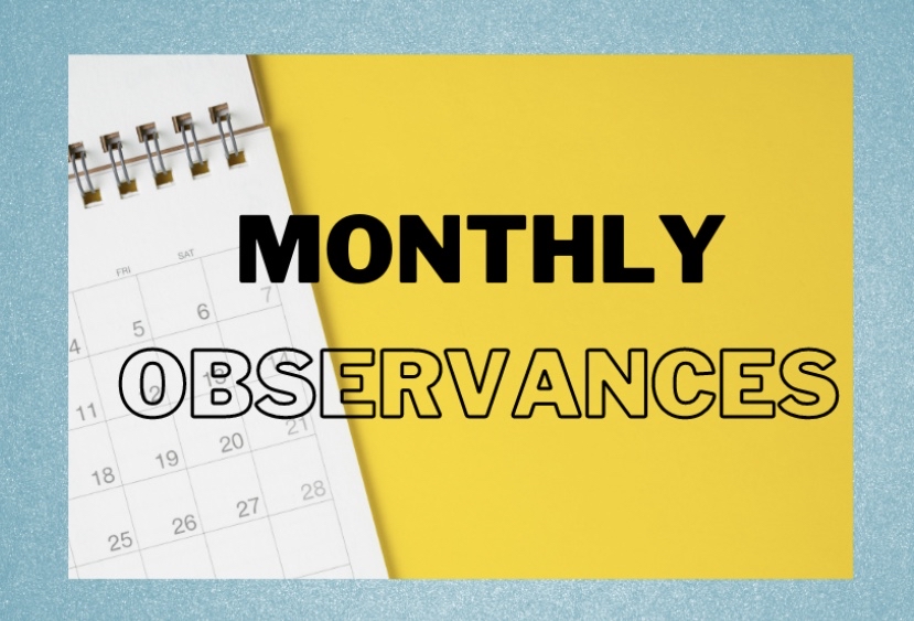 July is: Disability Pride Month, Fragile X Awareness Month, National Cleft &amp; Craniofacial Awareness &amp; Prevention Month, and Sarcoma Awareness Month!