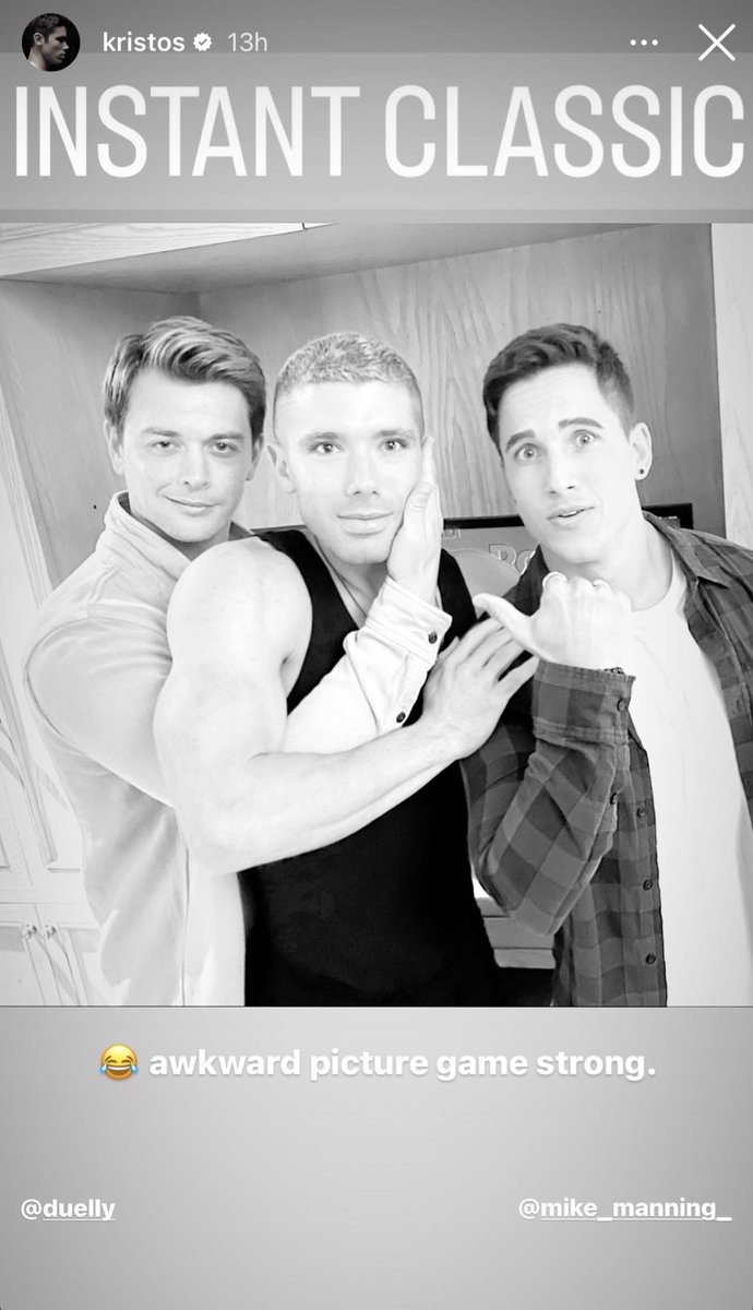 ragdaht's tweet photo. Looking good Mike and Chad from a pic of Kristos Instagram story a few days back. #Kristos #MikeManning #ChadDuell https://t.co/XNYUcLvG1G
