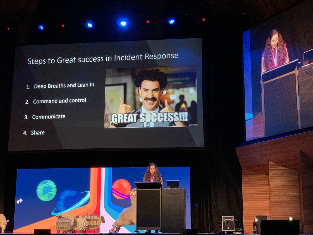I like this. Simple four steps to Great Success in Incident Response.  #kawaiicon