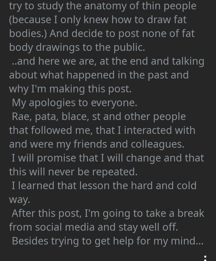 slimedodemon's tweet photo. an apology.
Please forgive me.(1/2) https://t.co/5rwuTlWE2R