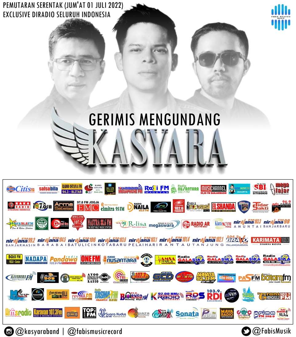 Dengerin 📻 <a href="/RadioIstanaBlt/">Radio Istana FM Blitar</a> hari ini 🗓️ 1/7/2022 🎧 #PemutaranSerentak 👉 <a href="/kasyaraband/">Kasyaraband</a> - Gerimis Mengundang 👈 CC @FabisMusic <a href="/DennyPromotion/">DAZ RADIO PROMOTION</a> #kasyaragerimismengundang