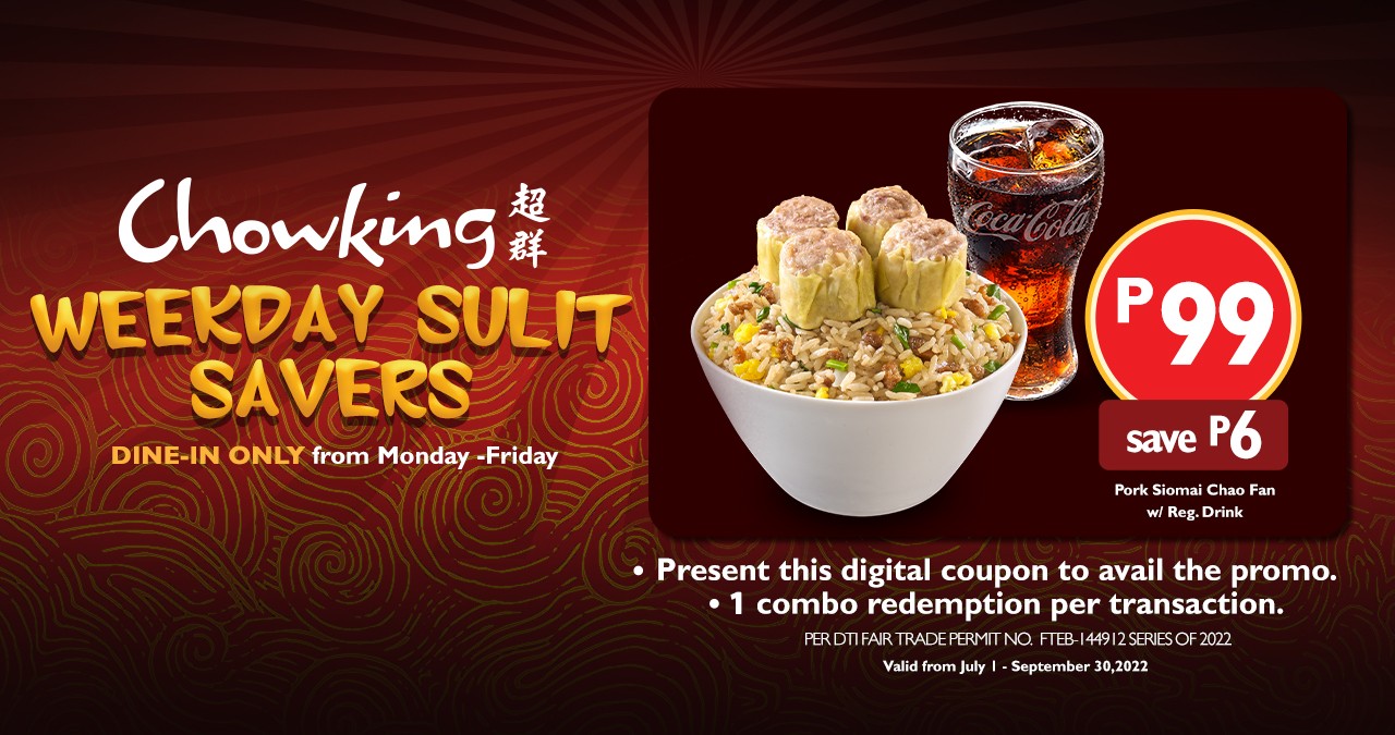 Chow king coupons sale