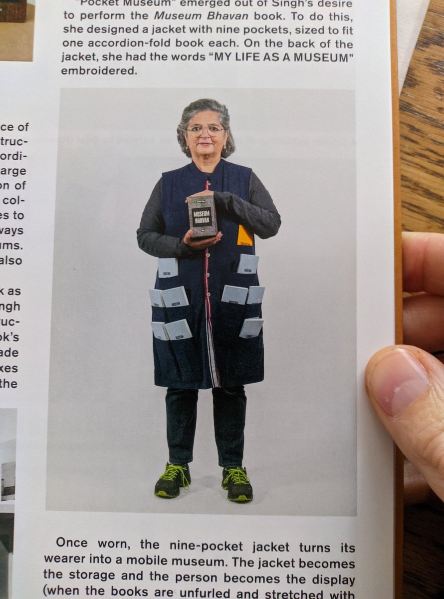 Jane Simon (@photos__books) on Twitter photo Very excited to have <a href="/dayanitasingh/">Dayanita Singh</a>'s new book called Book Building arrive in the post. Love this picture of her Pocket Museum: "a jacket with nine pockets, sized to fit one accordion-fold book each. On the back of the jacket she had the words 'MY LIFE AS A MUSEUM' embroidered". Very excited to have <a href="/dayanitasingh/">Dayanita Singh</a>'s new book called Book Building arrive in the post. Love this picture of her Pocket Museum: "a jacket with nine pockets, sized to fit one accordion-fold book each. On the back of the jacket she had the words 'MY LIFE AS A MUSEUM' embroidered".