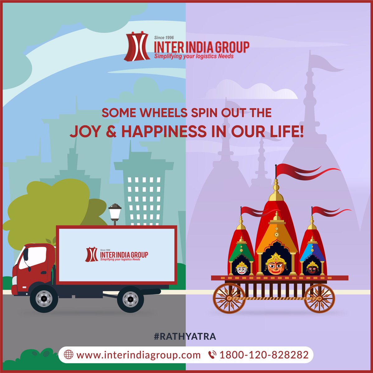 InterIndiaGroup's tweet photo. #RathYatra #WheelsOfJoy 

#InterIndiaGroup 

#SafeWithEdiSafe https://t.co/rgnsl7cApV