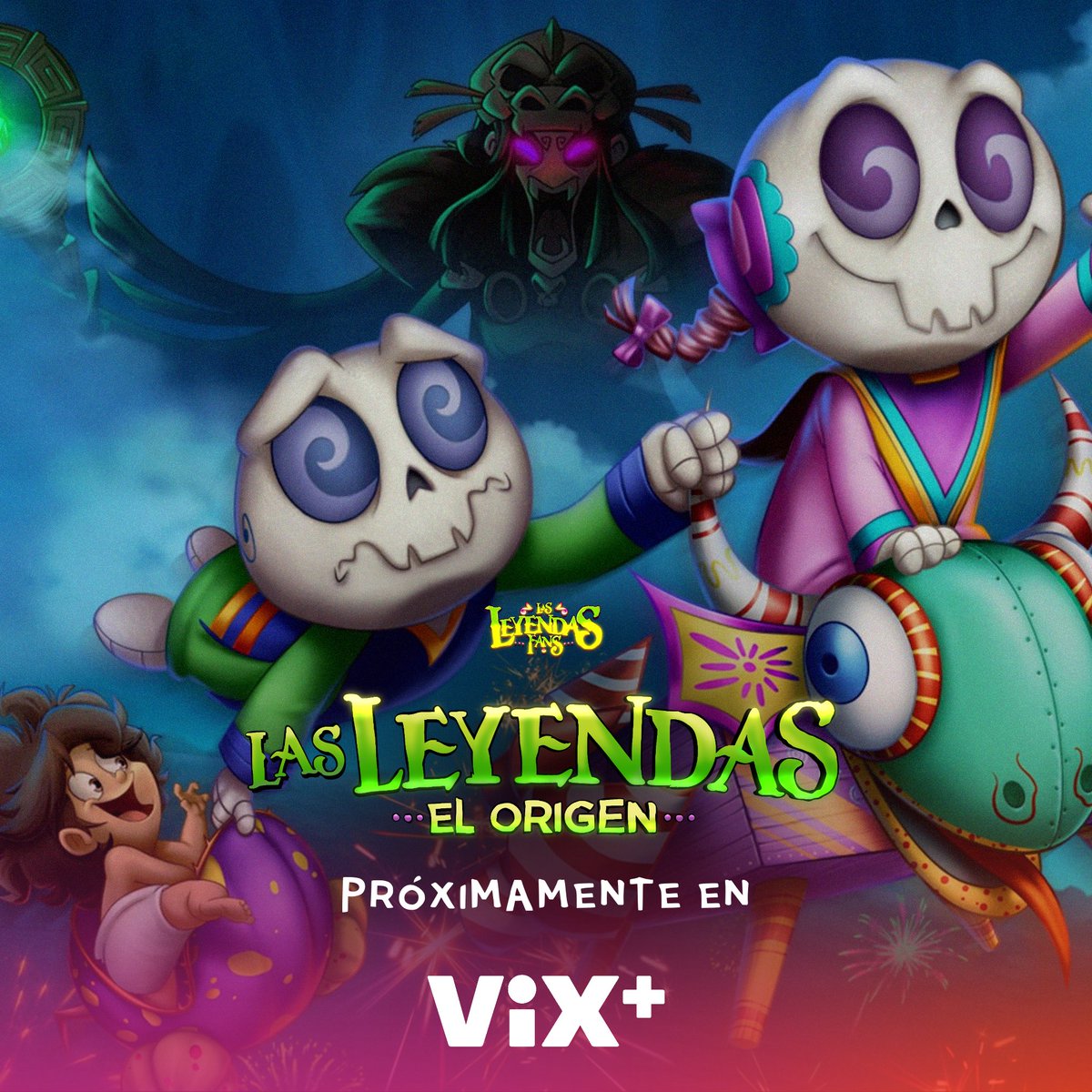 leyendas_fans's tweet photo. ¡Esta dulce aventura llega a #VIXplus ! Próximamente #LasLeyendasELORIGEN 💀💀👶 https://t.co/UTiby8HIhE
