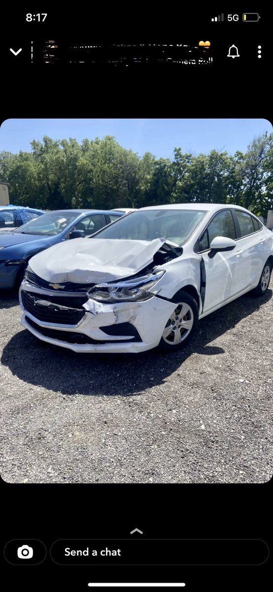 imLackin_'s tweet photo. Shorty wanted to act Hollywood w me and then ended up crashing her car, she okay but that’s what you get 🤣 https://t.co/D3qG3j7X9C