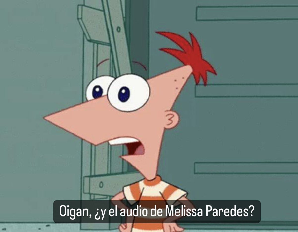 bartubit's tweet photo. No puedo con el chisme! Dónde está?!!! #MelissaParedes https://t.co/AdWPuFQwCC