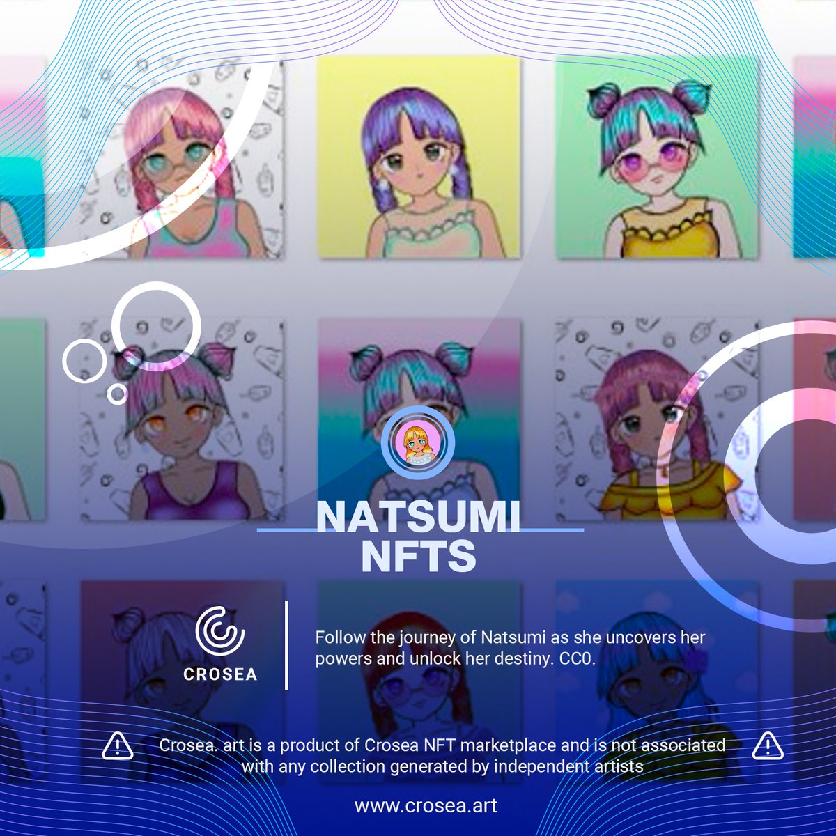 CroSea | Cronos NFT Marketplace (@croseanft) on Twitter photo We're giving away a #Natsumi #NFT to celebrate their launch on #Crosea #NFTMarketplace with our #NoCode #NFTGenerator.
1⃣ ❤️&🔁
2⃣ Follow <a href="/croseanft/">CroSea | Cronos NFT Marketplace</a> & <a href="/NatsumiNFT/">Natsumi Gen 2 (Live on Crosea)</a>
3⃣ Tag 3🧑🤝🧑
Drop link: crosea.io/drop/natsumi-n…
#cro #crofam #cronos #CronosNFT We're giving away a #Natsumi #NFT to celebrate their launch on #Crosea #NFTMarketplace with our #NoCode #NFTGenerator.
1⃣ ❤️&🔁
2⃣ Follow <a href="/croseanft/">CroSea | Cronos NFT Marketplace</a> & <a href="/NatsumiNFT/">Natsumi Gen 2 (Live on Crosea)</a>
3⃣ Tag 3🧑🤝🧑
Drop link: crosea.io/drop/natsumi-n…
#cro #crofam #cronos #CronosNFT