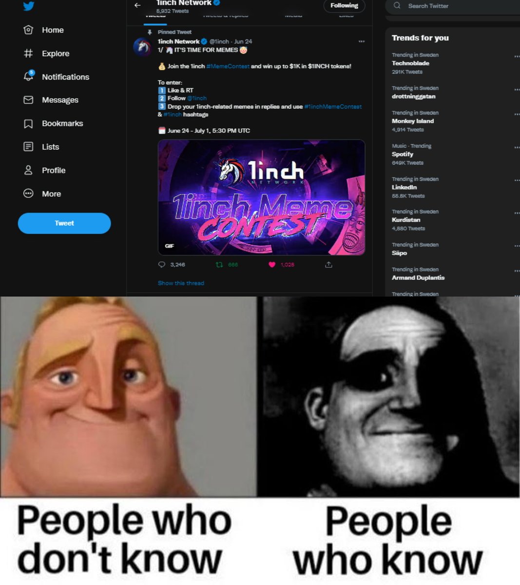 HalushkoDmytro's tweet photo. @1inch 1⃣1⃣5⃣Inch 
#1inchMemeContest   #1inch https://t.co/4zLQZ1Wk33