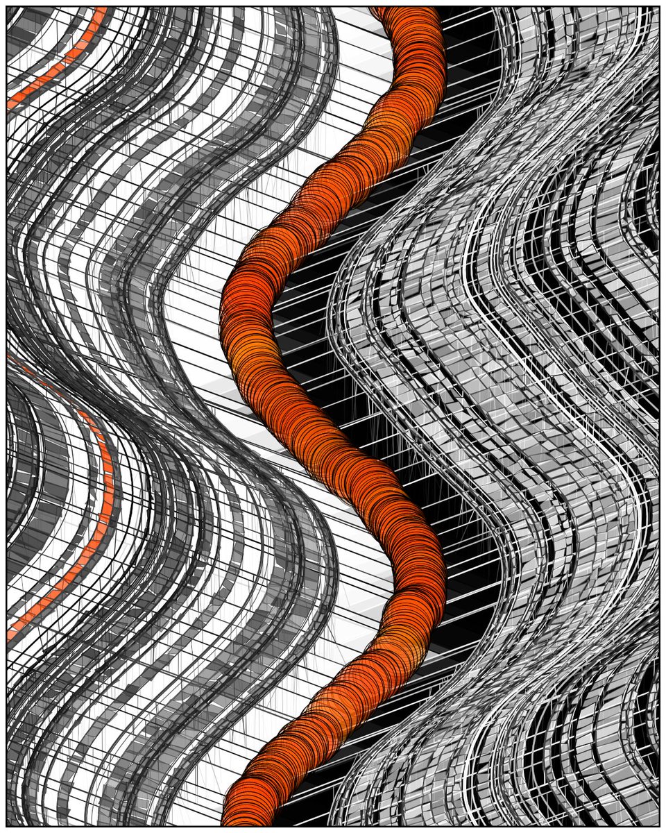 GM! The WIP continues ... new colors, lines, density of elements, and an easier path for your gaze to stroll.