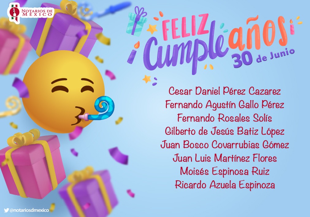 Los Notarios de México celebramos hoy tu felicidad.

#UnNotariadoCercaDeTi
#NotariadoMexicano
#Sumemos