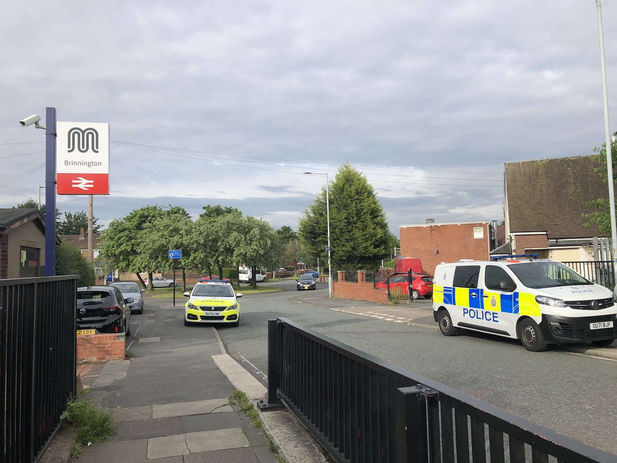 RikPacker's tweet image. Trains from Brinnington to Manchester cancelled right now due to reports of a person on the viaduct about reddish vale park. @MENnewsdesk will affect trains to and from from sheffield