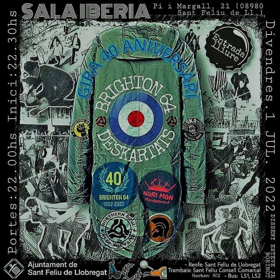 Això és avui!
Ready??

<a href="/Brighton64bcn/">Brighton 64</a>
<a href="/deskartats/">Deskartats</a>
<a href="/NuriManagement/">NURI MON Management</a>

#deskartats #brighton64 #ska #2tone #rock #punk #livemusic #spirit69 #pasion #lovemusichatefascism #supportyourlocalbands #thanks