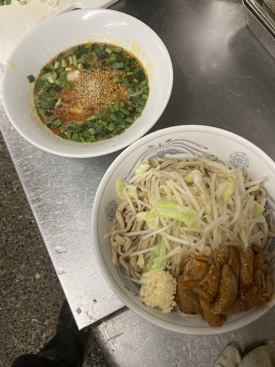 muraokayamegane's tweet photo. 本日夜の部つけ麺Gのみの営業です！

数量限定でスタミナつけ麺Gあります🔥

とりあえず今回スタGは一旦終了の予定です！

よろしくお願いします。 https://t.co/e8pLmapOXA