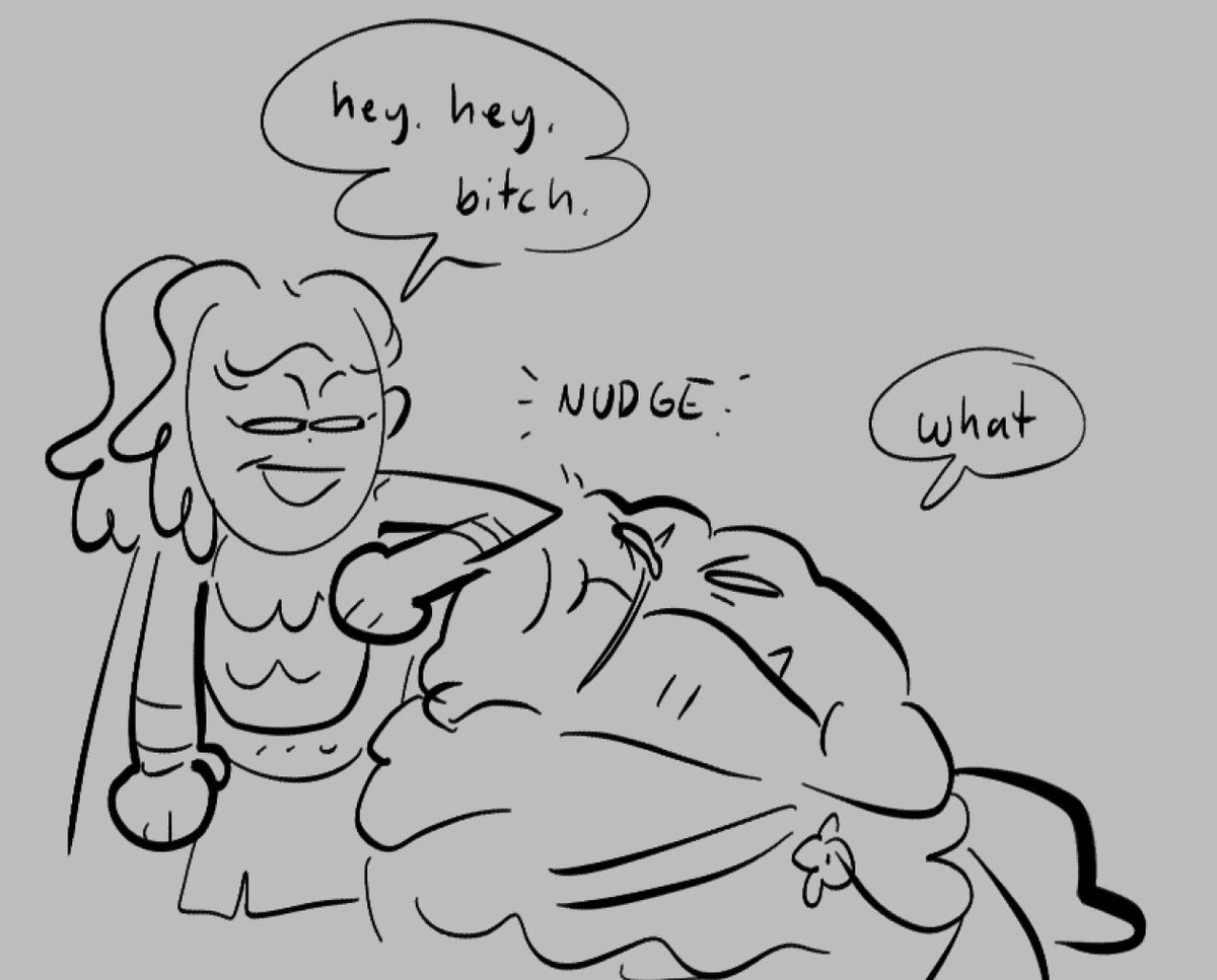 unfinished comic and me shoving onion at sasha to make her cry 