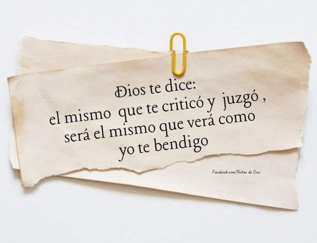 Los que quería verte destruido verán como Dios te levanta y te bendice.
#notasdeDios