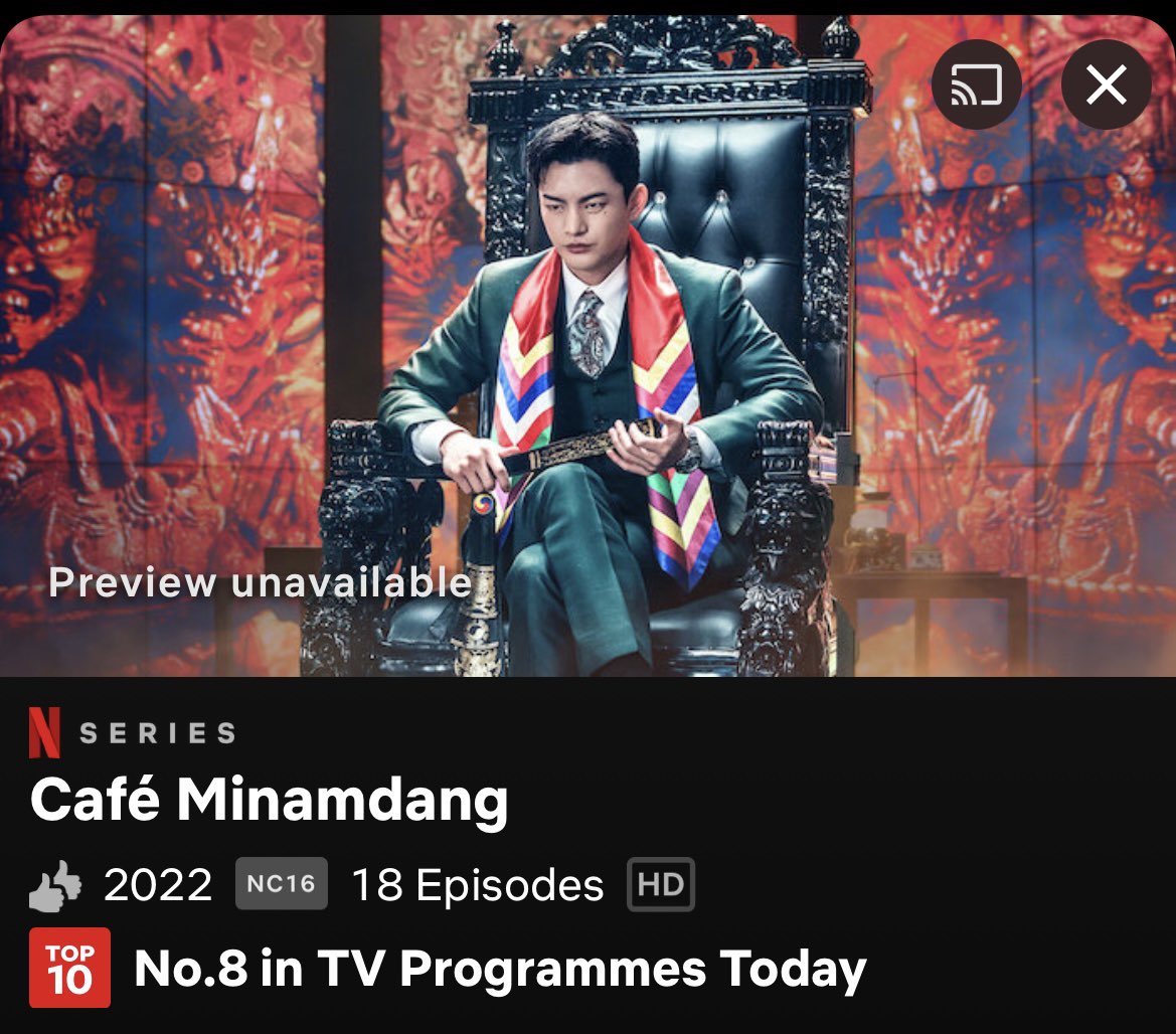 MGuk1023's tweet photo. Finally #CafeMinamdang on Netflix Singapore Top 10 TV Programmes too 🥳 Hope more people will catch it during weekends &amp; let’s get higher in coming weeks 🤞🏻🤞🏻

#SeoInGuk  
#서인국
#미남당 https://t.co/66XbOYDdjq