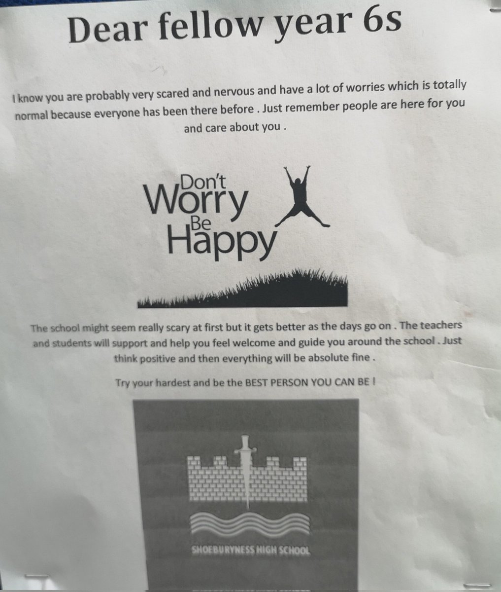 Shoebury_High's tweet image. Some letters from our students to welcome our new Year 7 on their transition day. We are so looking forward to seeing you all. #welcome #proudofourstudents #southend #shoeburyness
