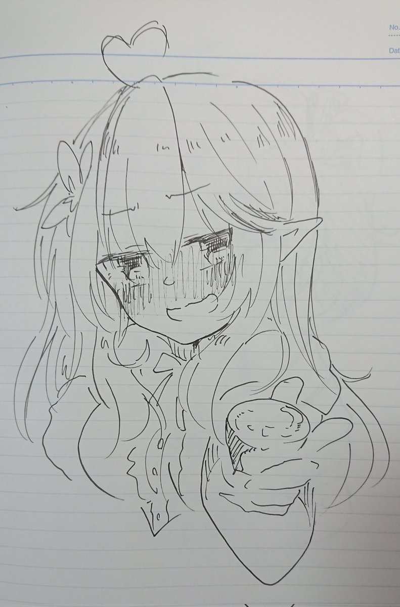 ミリペンで描いた5分一発書きラミィちゃん置いときます✨ 