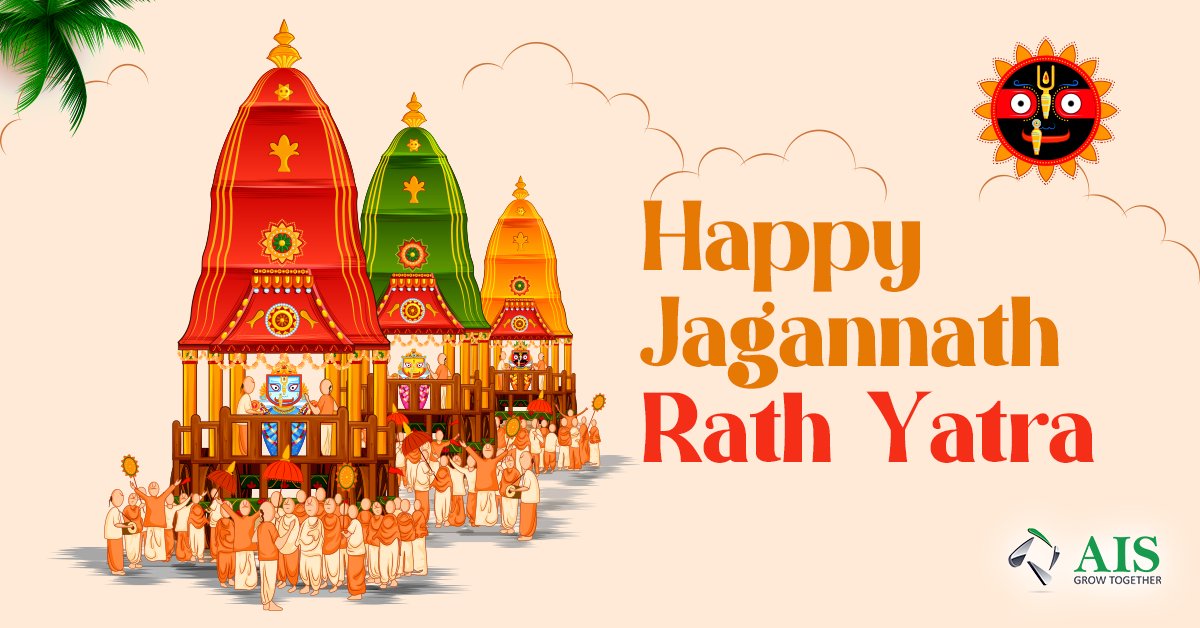 AISwebsolution's tweet image. Let us celebrate the glory of Lord Jagannath on the auspicious occasion of the Rath Yatra. AIS wishes may Lord Jagannath bless you with success, health, and happiness.
#RathaYatra2022 #RathYatra #Jagannath #JagannathRathYatra #ainfosolutions