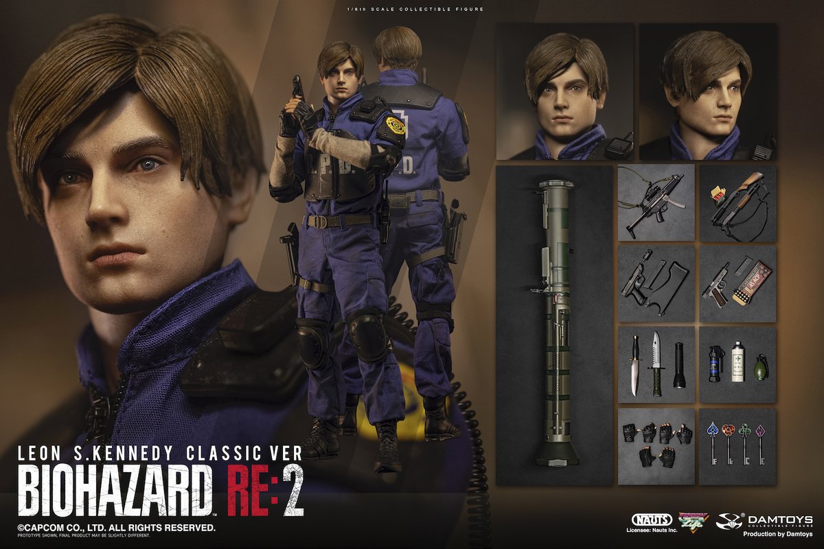 Action figures de Claire Redfield e Leon S. Kennedy - REVIL