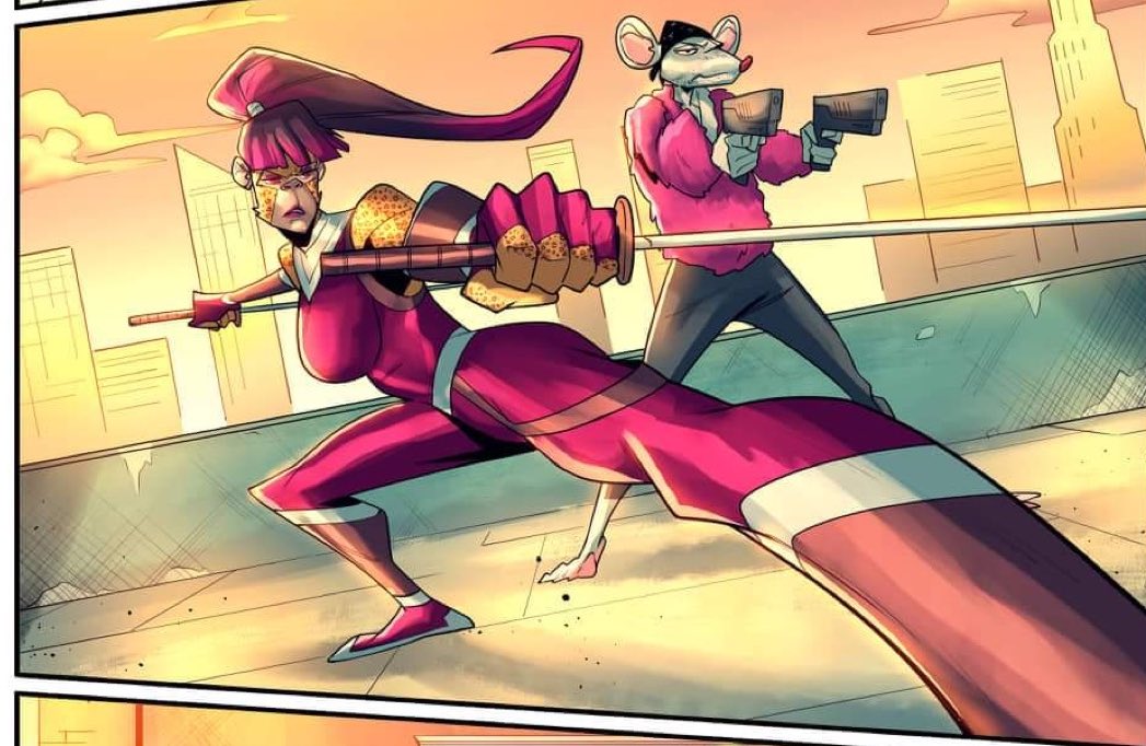 RamonGovea's tweet image. “Never fuck with a Gutter Rat wearing a pink fur… especially when he’s got a ninja for back up.” 

#GangGang #BASYC #Orangurock