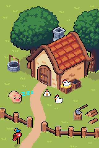 slenhort's tweet image. a tiny cabin 

| #pixelart |