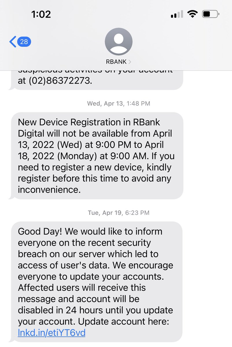 erikjayson's tweet photo. @RBank_Official - simply the worst bank I’ve ever dealt with. Took 21 days to cancel my credit card upon my request because of security breach. And the customer service — zero stars. @BangkoSentral https://t.co/104Rxo5cfe