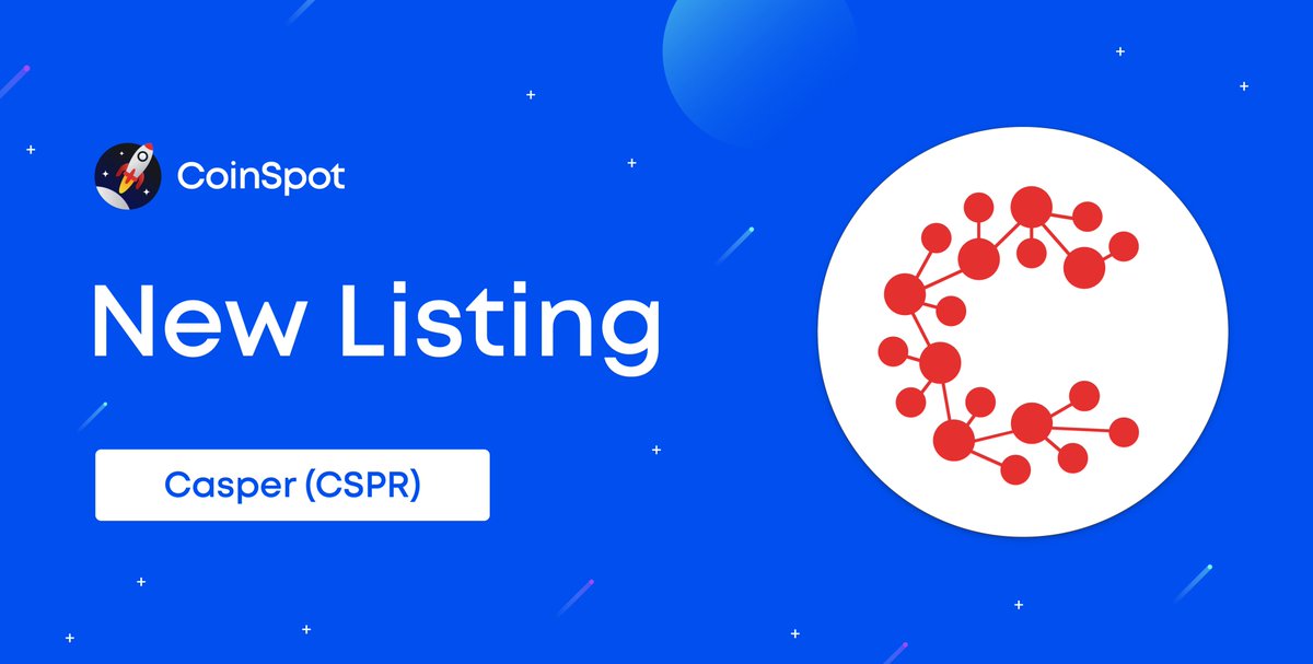 We have just listed Casper (CSPR)!

RT for the chance to win $100 of CSPR 💸

Check it out 👇
coinspot.com.au/buy/cspr

Happy trading! 🚀

<a href="/Casper_Network/">Casper</a>