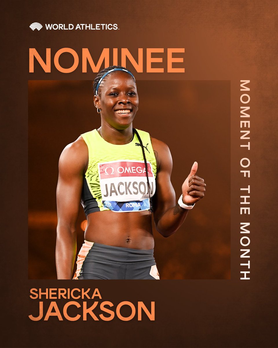 🔄 Retweet to vote for @sherickajacko 🇯🇲 following her 21.55 200m at the Jamaican Championships.