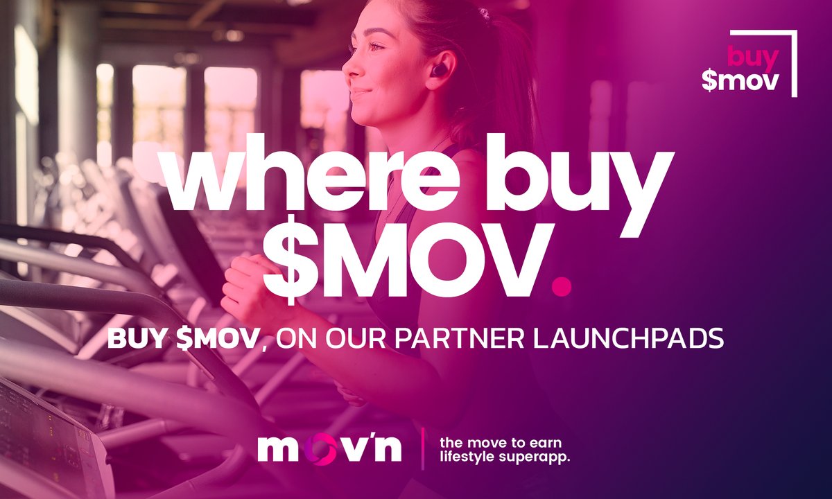 MovnApp's tweet photo. 🇬🇧 $MOV is available on launchpads
🇪🇸 $MOV está disponible en launchpads
🇫🇷 $MOV est disponible sur les launchpads

BUY $MOV TODAY at $0.15 
@cheers_land - https://t.co/M2gwxMmxtC
@loopstarter - https://t.co/xUodad0p6a

On other launchpads from July 3

#Move2Earn #MoveToEarn https://t.co/KdeFw55b7v