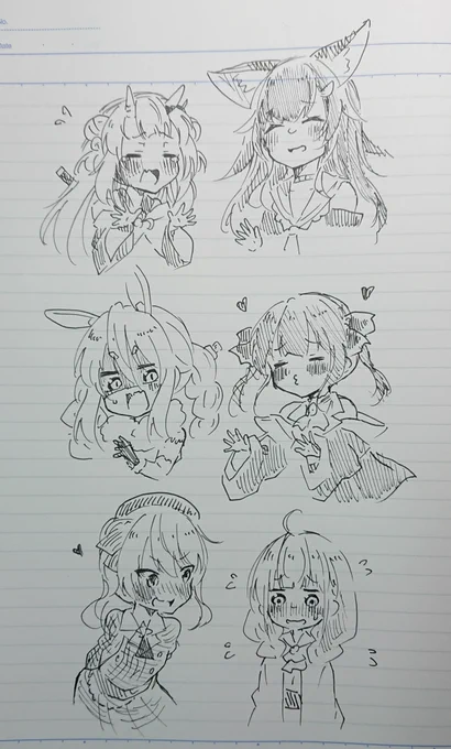 25分ぐらいで描いたミリペン一発落書きを置いときます✨ 