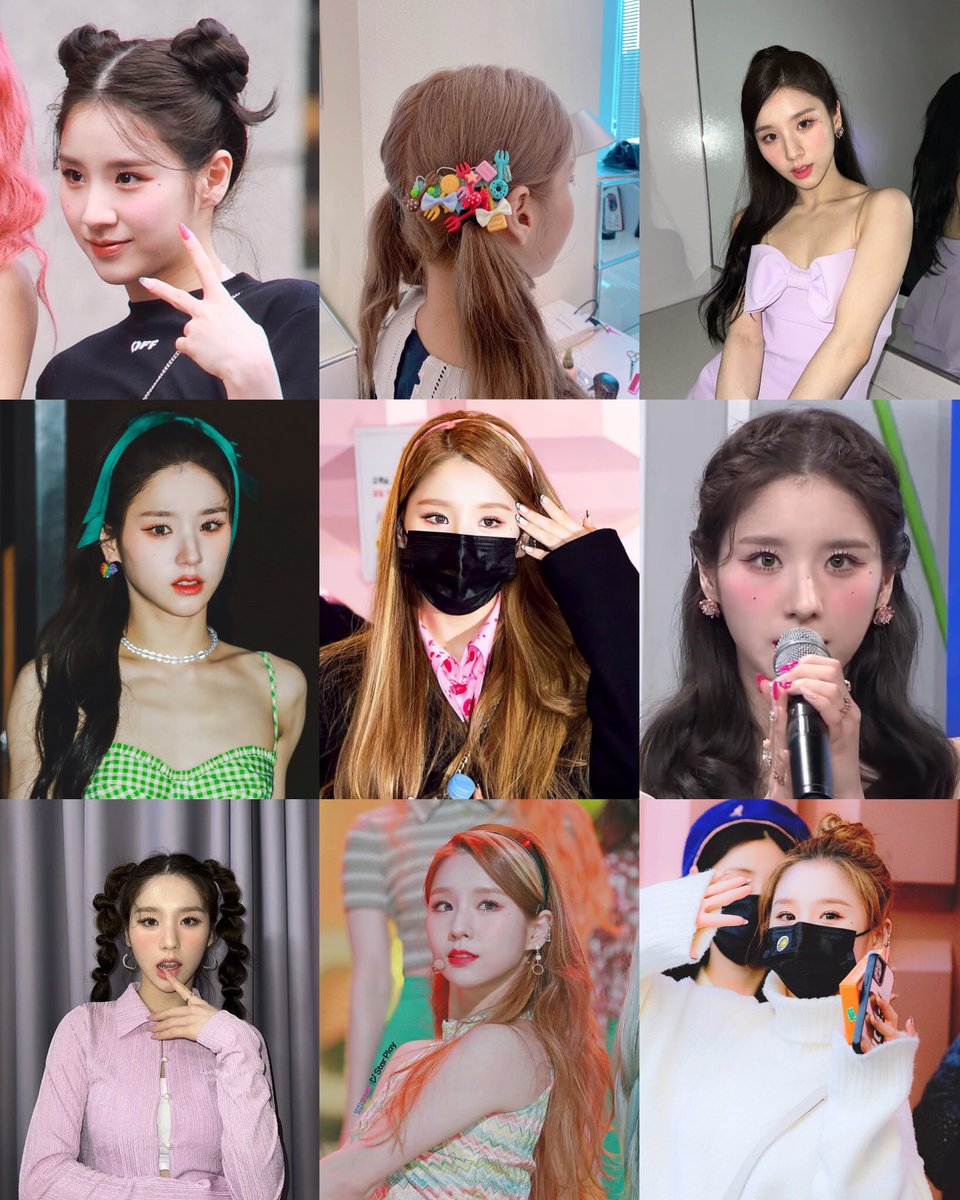 heejin’s adorable hairstyles