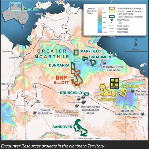 Cannington mine owner South32 is set to pour millions of dollars into exploring the Jessica copper project and the Carrara copper-zinc project in the Northern Territory. ow.ly/GCLz50JMfmR #exploration #development #drilling #mining #basemetals #copper #nickel